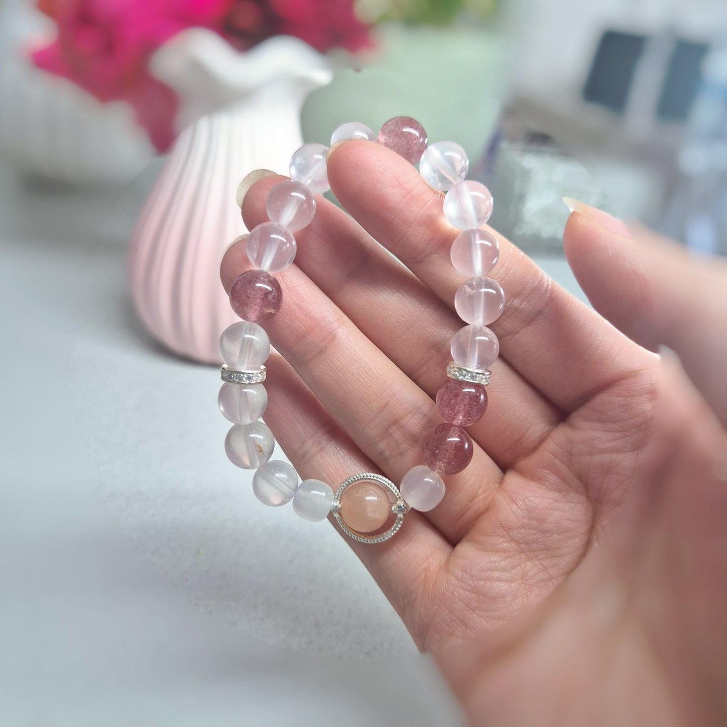 Blush Aura Bracelet 9mm