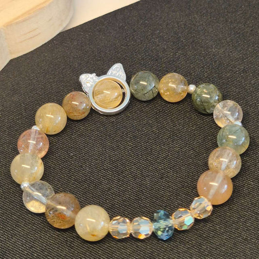 Spectra Rutilated Quartz Bracelet 9mm