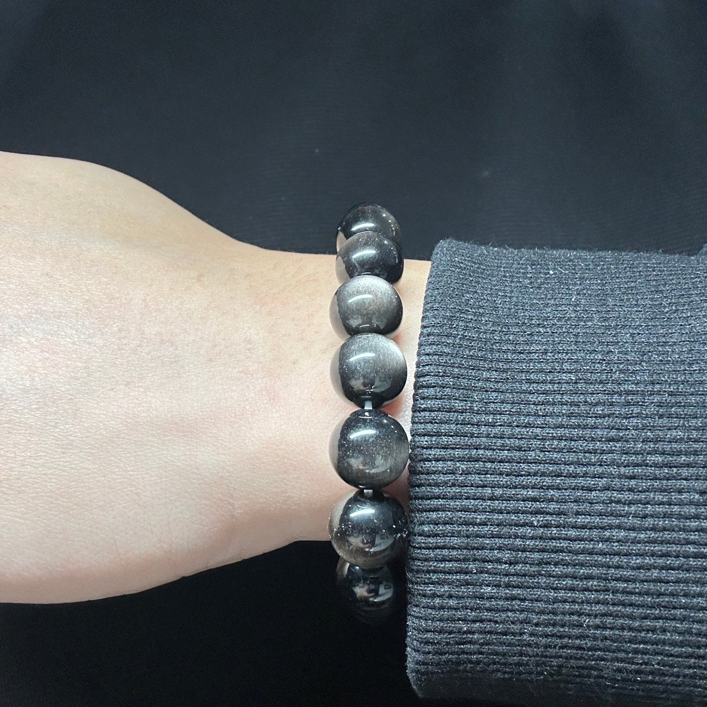 Midnight Cat’s Eye Guardian Bracelet for Man