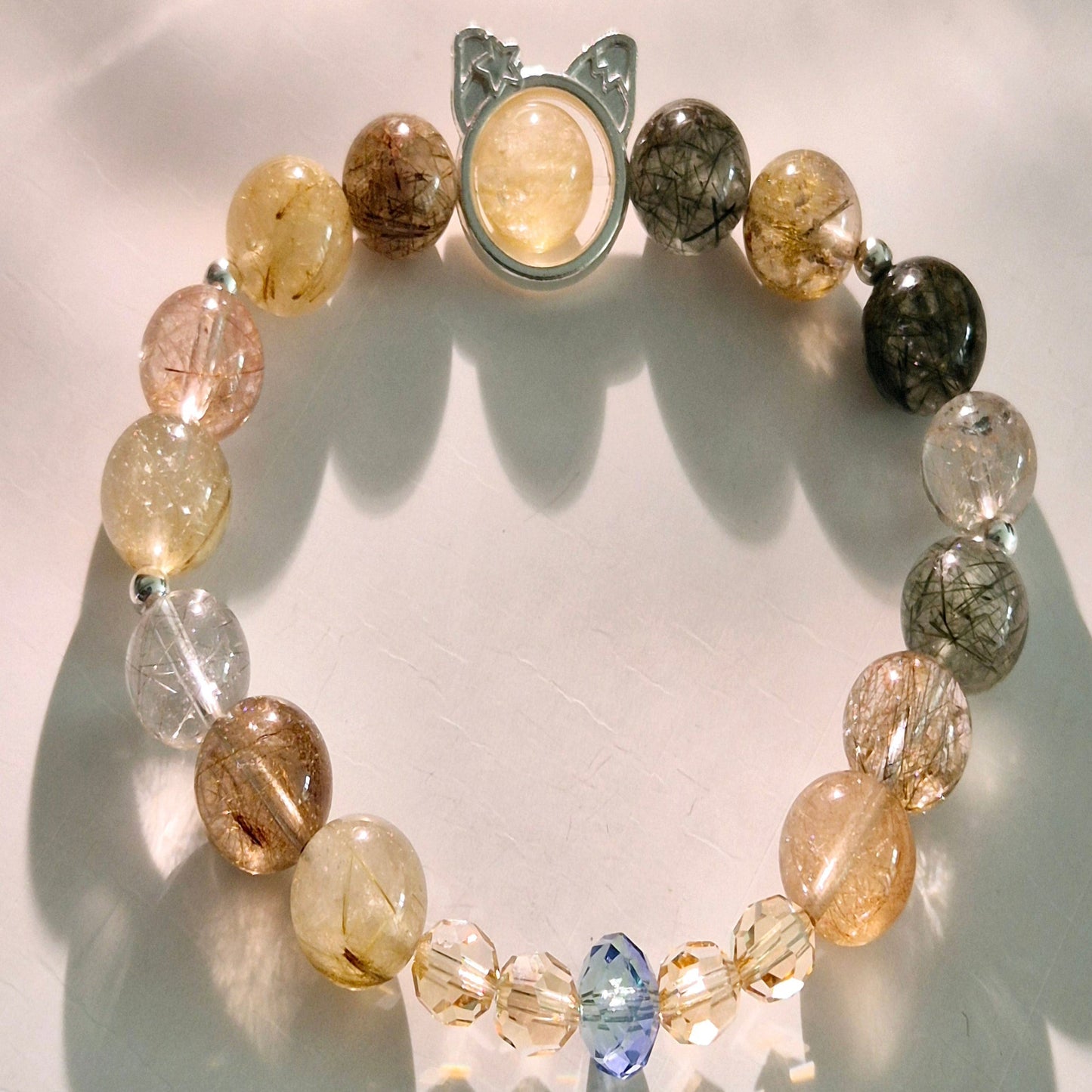 Spectra Rutilated Quartz Bracelet 9mm
