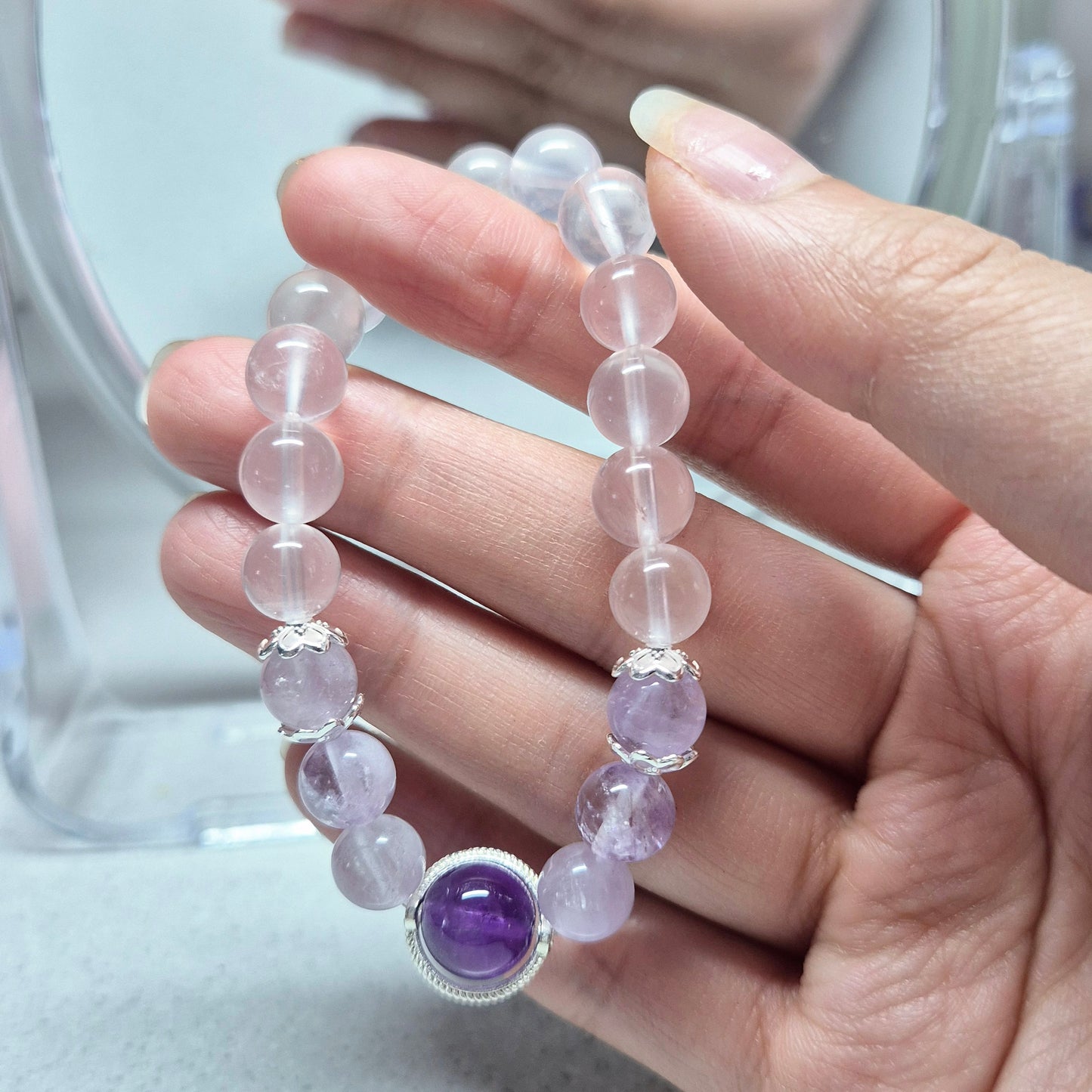 Heart of Lilac Bracelet 9-10mm