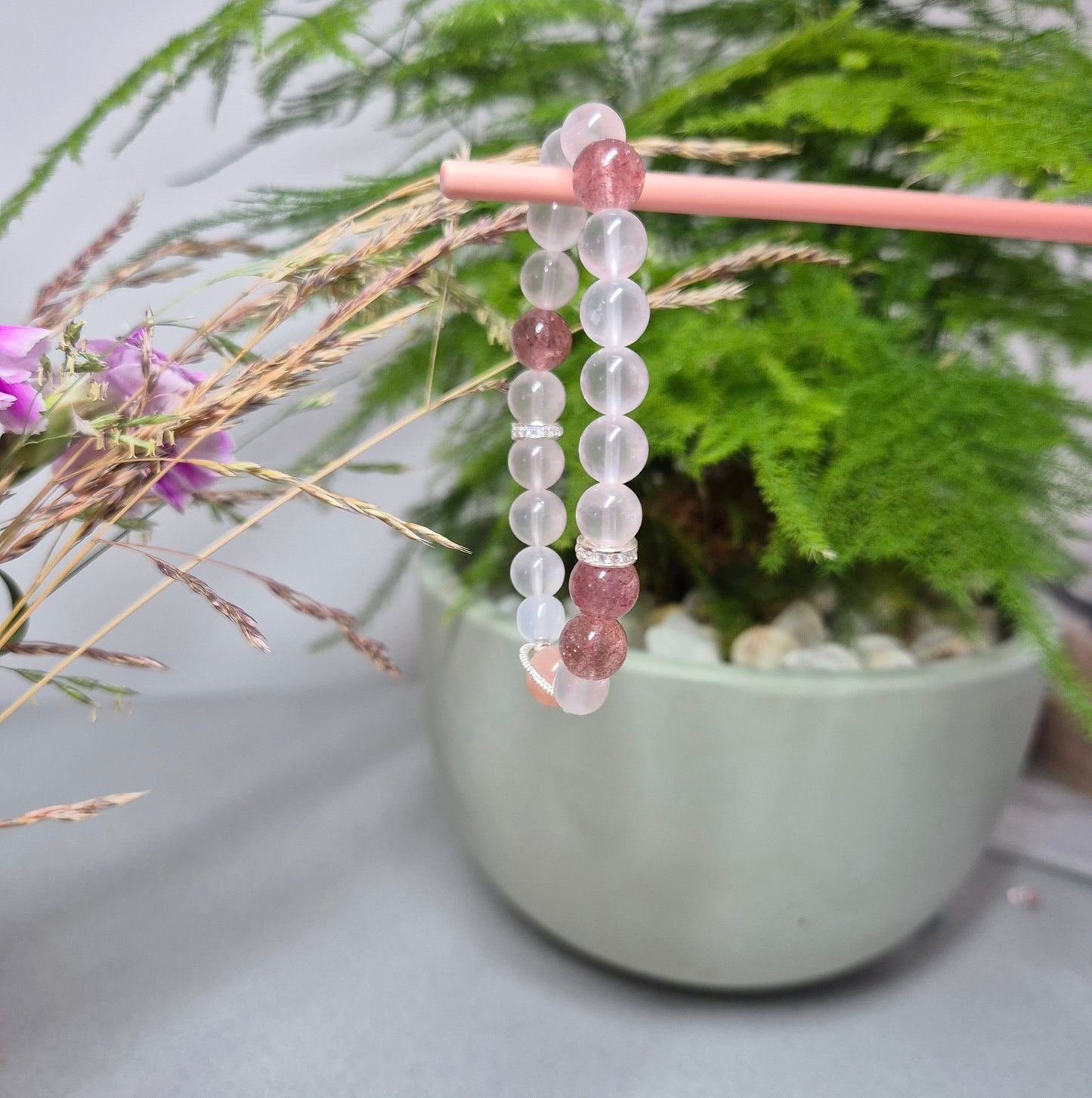 Blush Aura Bracelet 9mm