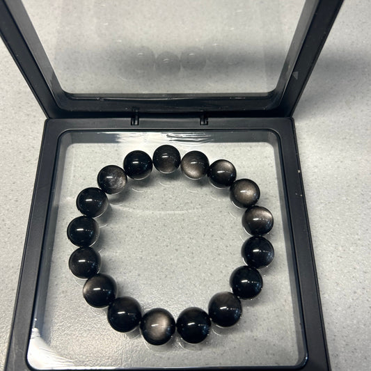 Midnight Cat’s Eye Guardian Bracelet for Man